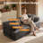 80.5" Convertible Sofa Bed With Pillows-838138903
