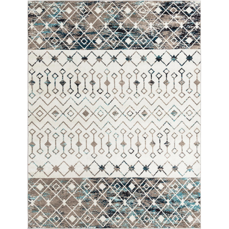 Abstract Indoor Rug, Rectangle 9' x 12'
