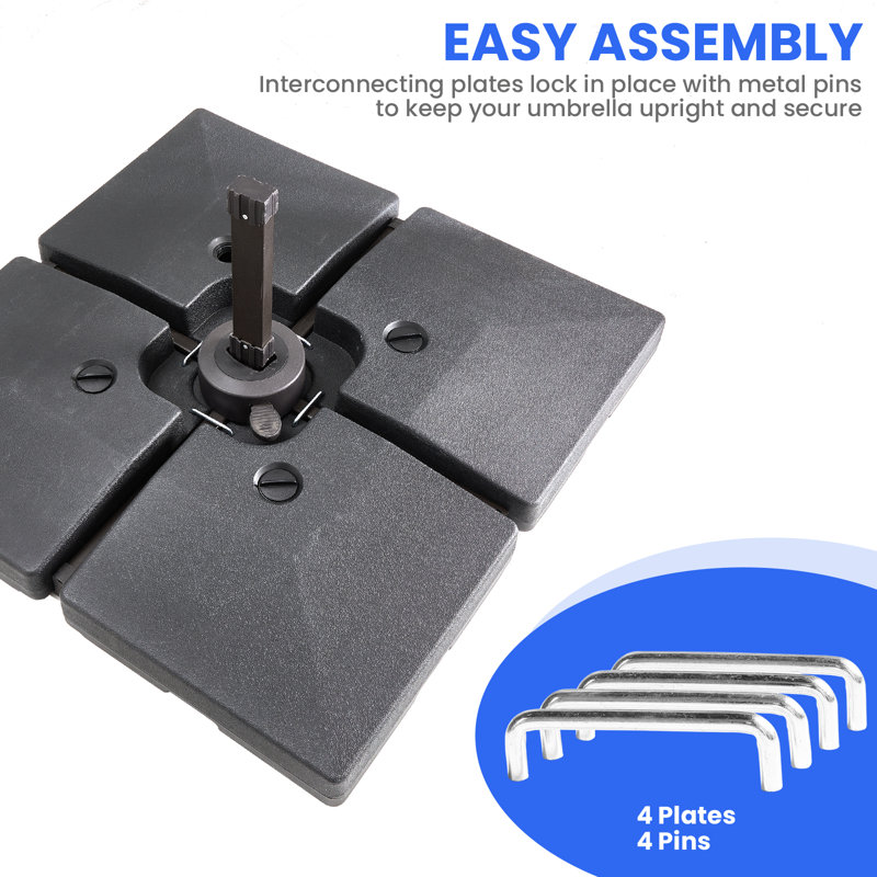 Base de parasol autoportante en plastique Pulk