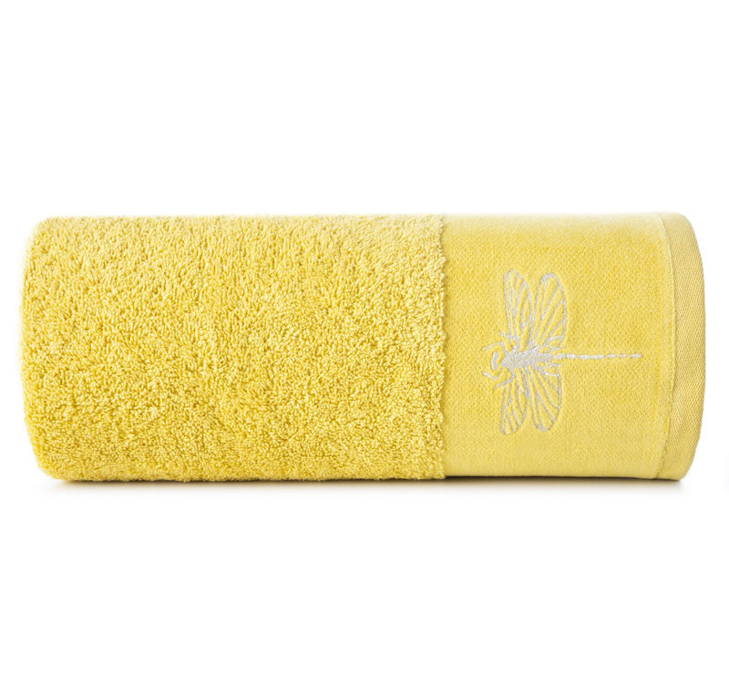 Maribella Midweight Jacquard Hand Towel, Mustard
