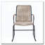 Fauteuil Moonstone avec structure en fer et finition mate durable