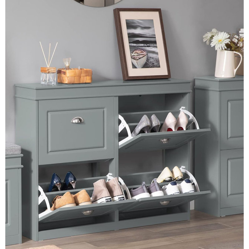 16 Pair Shoe Storage Cabinet