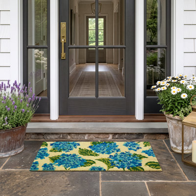 Hydrangea Doormat 20x40