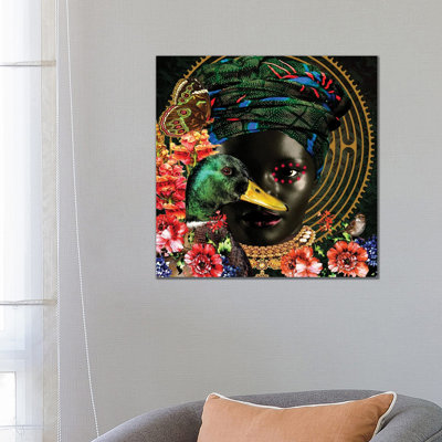 Women In Bloom - Mallory In Bloom by Yvonne Coleman Burney - Wrapped Canvas Print