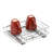Origami 2SD-10 Small Kitchen Sliding Pullout Cabinet Storage Organizer, Silver, 2 Pack