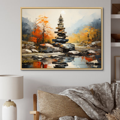 " Spiritual Stone Echo II " Mixed Media Print
