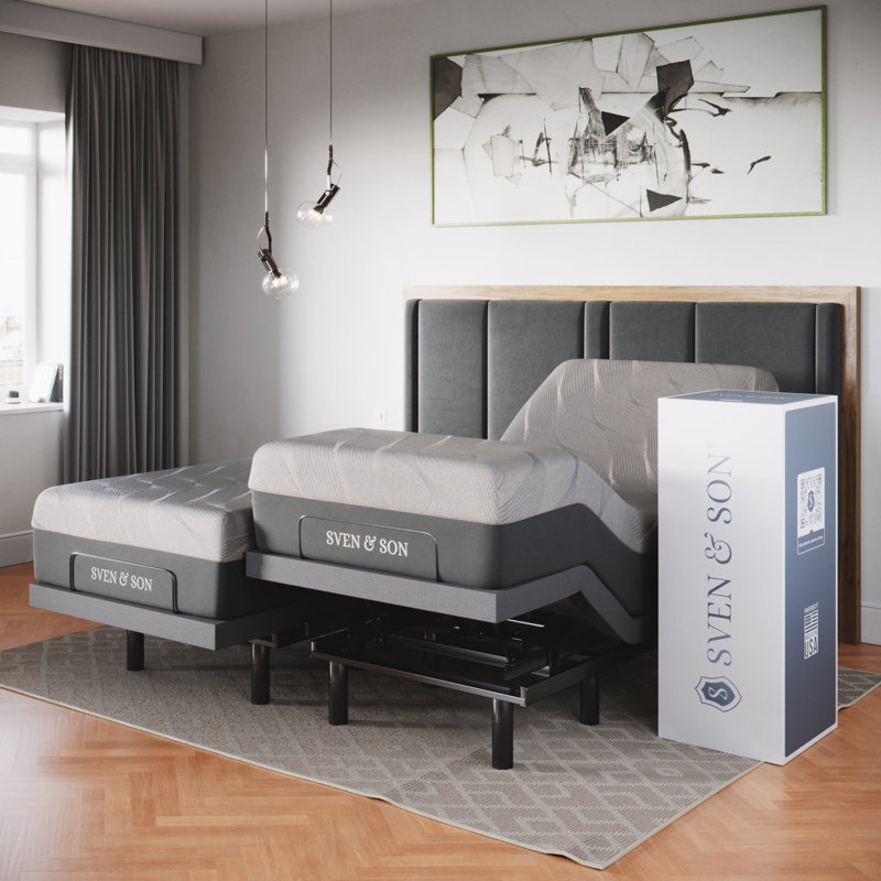 Massaging Zero Gravity Adjustable Bed with Wireless Remote, Split King