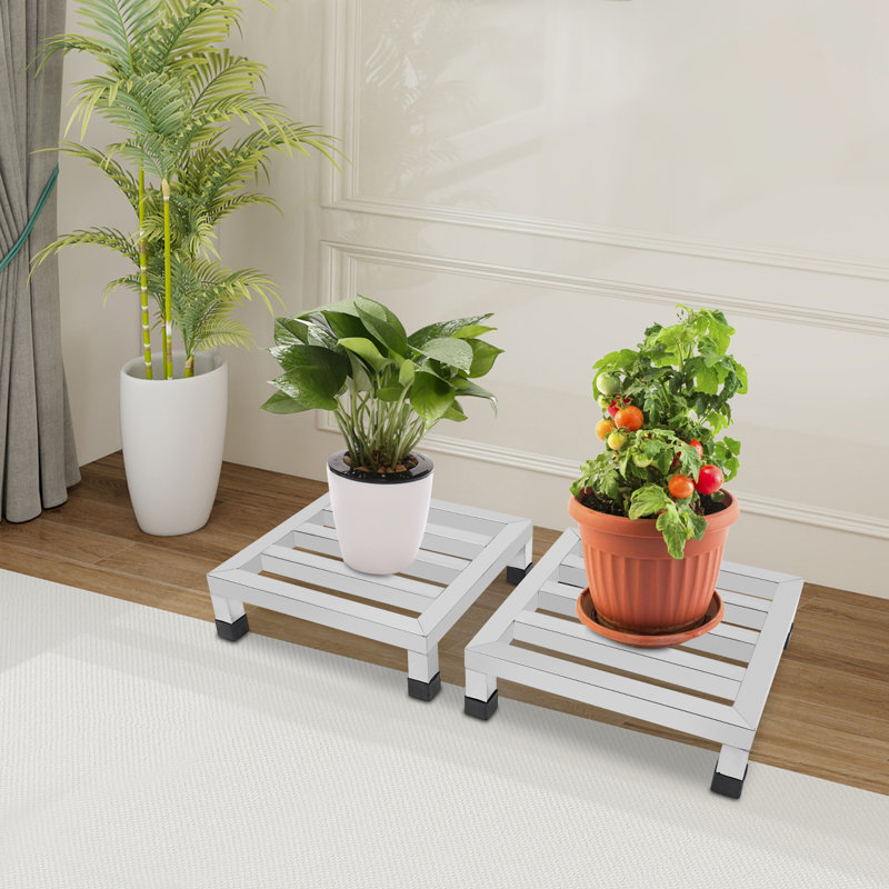 2 tablettes en acier inoxydable