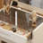 Solid Wood Makeup Vanity with Flip Top Mirror & 3 Adjustable Lighting Modes, Simple Leg Installation-295864716