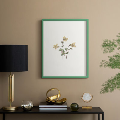 Impression florale vintage encadrée CLXVI - bois massif