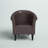 Liam Faux Leather Barrel Chair-1510817035