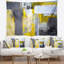 Tapisserie abstraite de flou gris et jaune-28484229