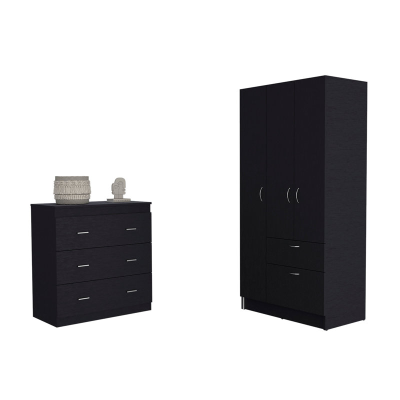 Ensemble de chambre à coucher, armoire et tiroir Turner