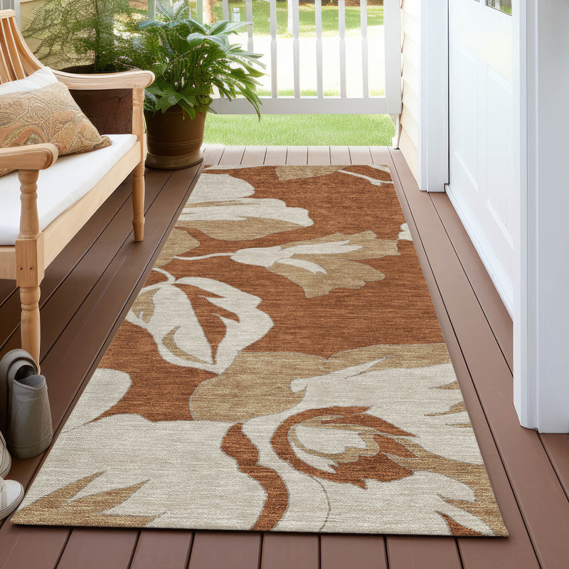  Malchow Non-Slip Outdoor Door Mat, Runner 2'3" x 7'6"