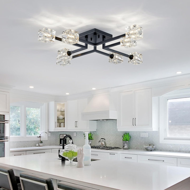 Lorrin Glass LED Semi Flush Mount