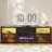 Brahma 71" W TV Stand with Electric Fireplace and LED Lights-92651309