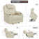 26.4" Seat Width Dual Motor Power Recliner Lift Chair with Vibration and Heat, Breathable Faux Leather