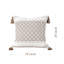 Housse de coussin en coton mélangé à carreaux-126122019