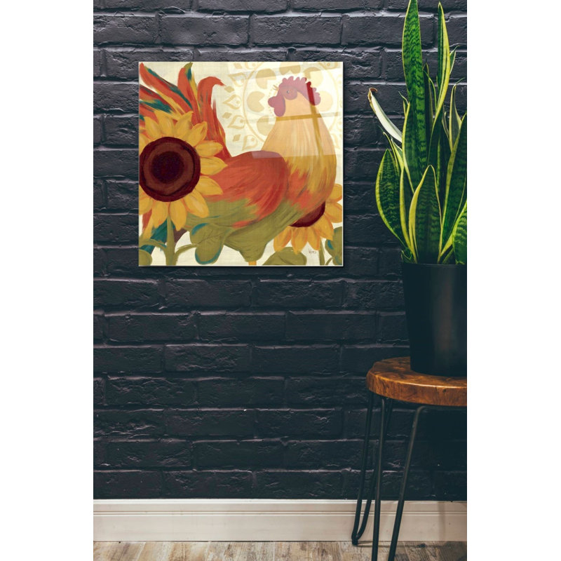Epic Art «Spice Roosters II» par Veronique Charron, «Spice Roosters II» par Veronique Charron, H 24 po x l 24 po
