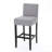 30-Inch Fabric Barstool With Solid Wood Frame