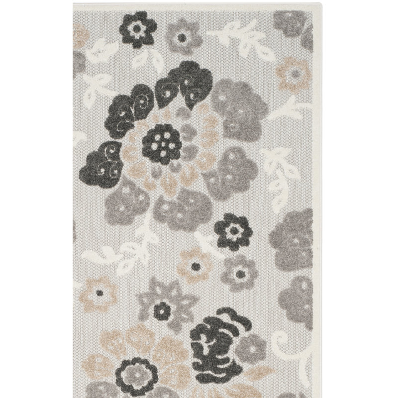 Siddhesh Performance Floral Rug, Rectangle 6'7" x 9'6"