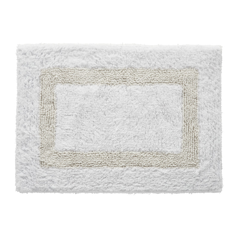 Ensemble de tapis de salle de bain réversible 100% coton ultra doux 3 pièces Atle, 3PC (20" x 20" | 21" x 34" | 20" x 60")