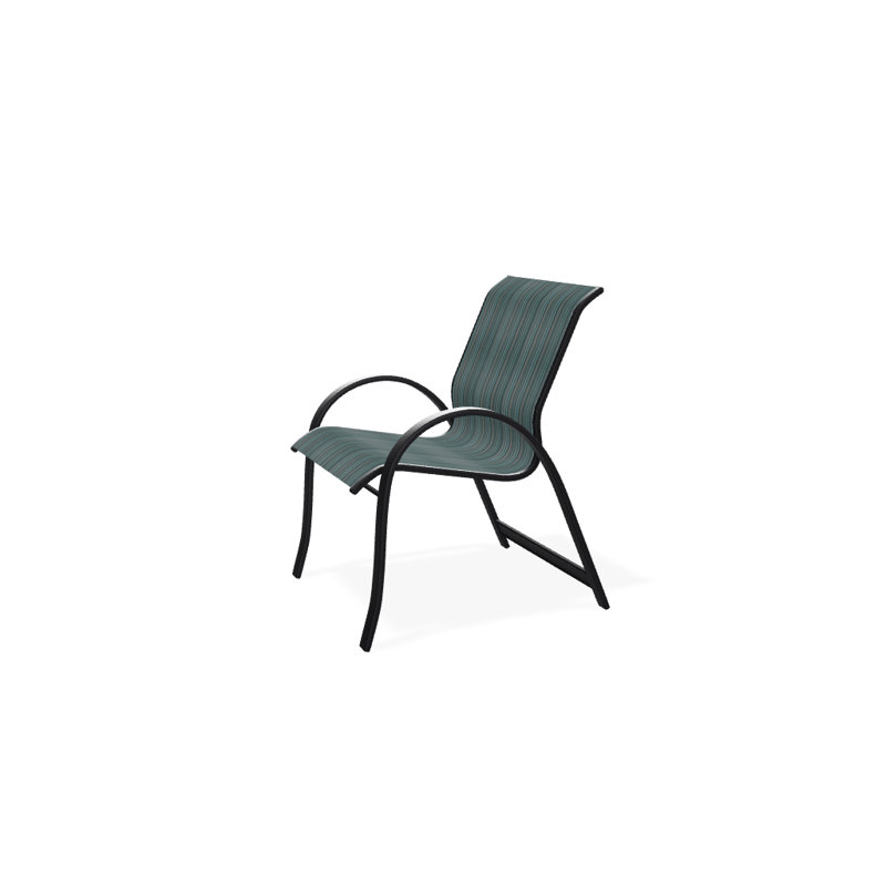Aruba Outdoor Dining Armchair, Black