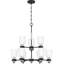 Lustre à niveaux ombrés 9 lumières Fleischmann