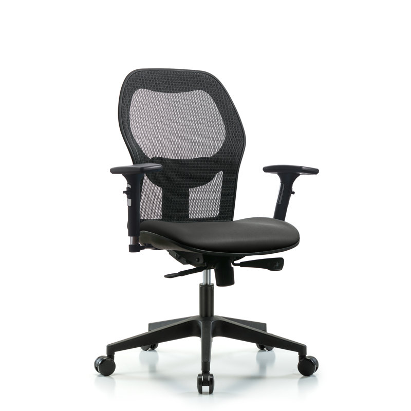 Chaise de travail ergonomique, Carbone, Oui, Roulettes