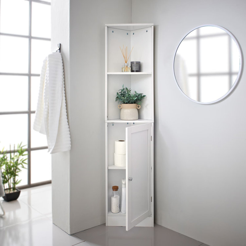 Redena Wall Mounted Required Linen Cabinet