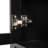 Black 71" Fluted Tall Arched Pantry Cabinet With Adjustable Shelves, For Kitchen, Living Room, Dining Elegant Design Vertical And Glass Doors, Customizable Storage 2 Shelves , Middle Leg Can Be-1855997085