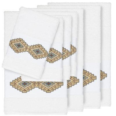 Gianna Embellished 8 Piece Towel Set