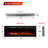 1500W Recessed-in Electric Fireplace with 3-Color Top Light, Remote Control, and Touch Screen-97996700