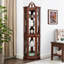 Vitrine captivante en noyer