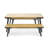 1 DINING TABLE+2 DINING BENCHES