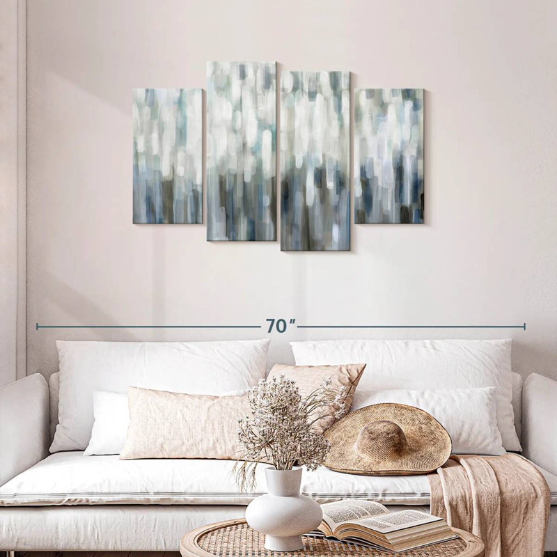 Avery Silver Rain, 27" H x 43" W