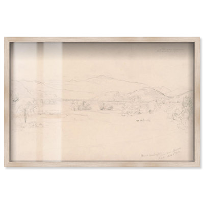 Étude pour la vue du mont Washington, 1852, reproduction de boîte-cadre, paysages rétro par Art Remedy