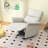 Manual Nursery Rocking Glider Recliner Chair for Small Spaces, Home Theater, Living Room, Bedroom