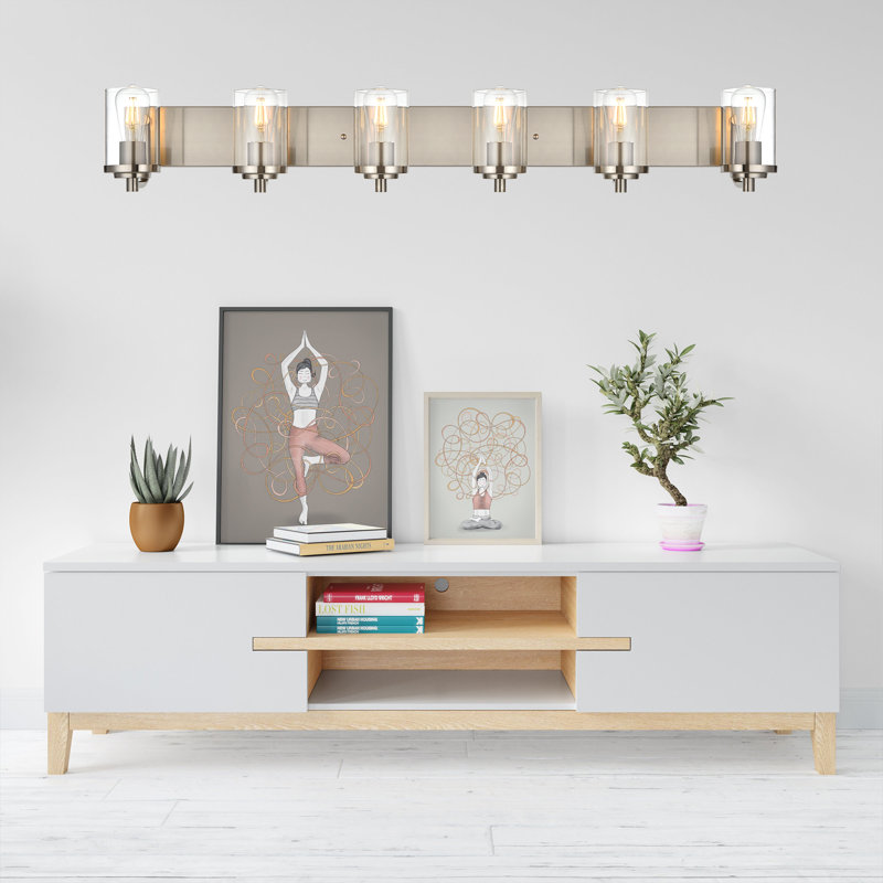 Lavada 6 - Light Dimmable Vanity Light, Brushed Nickel