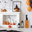 Pile d'Halloween chat noir et citrouilles