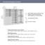 Système d'organisation modulaire 107W x 25D Bestar Florence avec lumières DEL, tringles, tablettes et tiroirs, style Shaker