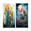 «Celestial Geometric Building», ensemble d'art mural sur toile à collage abstrait-102572715-102572718