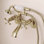 Kingston Wall Clawfoot Tub Faucet with Hand Shower