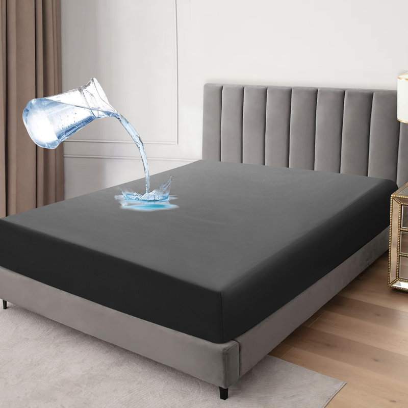 Mattress Protector Case Pack, Charocal, Double (4'6)