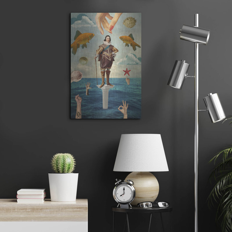 Art mural en métal «Checkmate» par Elo Marc Beachcrest Home ™, H 24 po x l 16 po