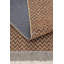 Tapis rectangulaire orange en jute / chenille tissé à la machine-1394821872
