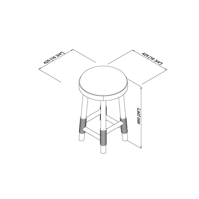 Becki Owens X Livabliss Esmarca Counter Stool, Gray