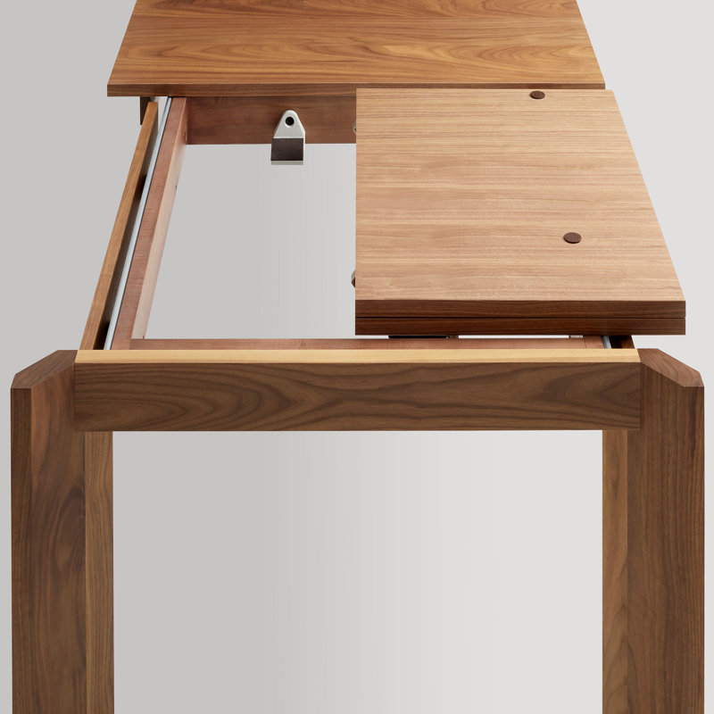 Moreover Solid Wood Dining Table, Walnut, 37" W x 84" L