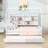 Berni Wooden Platform Bed with Trundle and Shelf-843290616-843290618