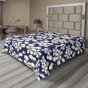 Violet foncé et rose doux / motif floral